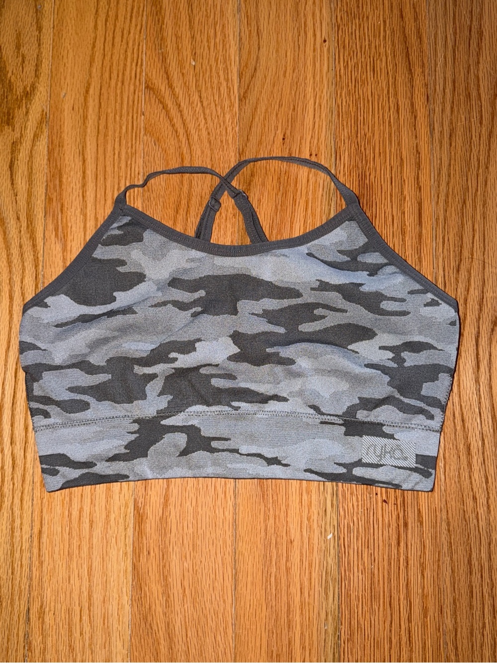 Ryka Gray & Black Camo Sports Bra